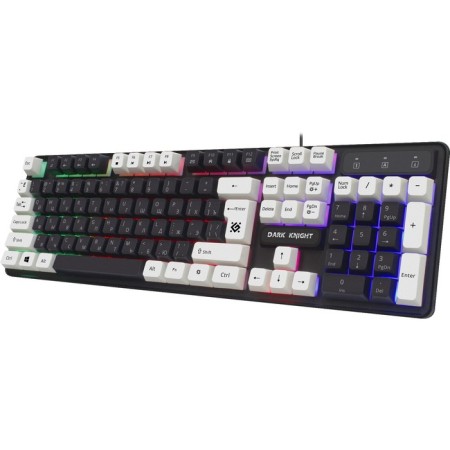 The keyboard Defender Dark Knight GK-077, game, wired, backlight, 104 keys, USB, CHERY-BELL-1