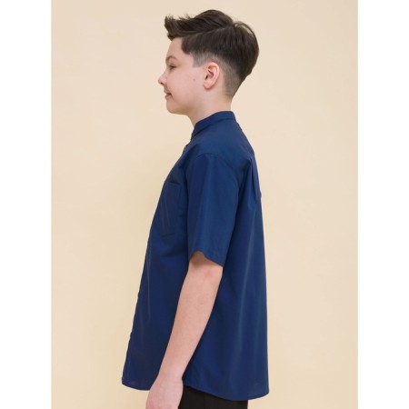 Hotgog shirt for boys, height 122 cm, dark blue color-3