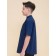 Hotgog shirt for boys, height 122 cm, dark blue color