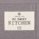 Apron Ethel ECO, Gray Color, 60x64 +/- 6 cm, 70% HL, 30% flax, 190 g/m2