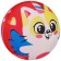 Children's ball zabiaka "cat", d = 22 cm, 60 g, red color