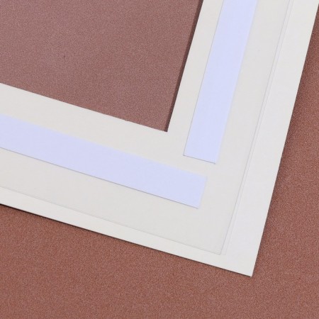 Paspartt frame size 20 × 20, transparent sheet, adhesive tape, black color-4