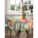 The tablecloth "Spring tulips", round, Saten, d = 150 cm