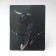 Unisex "Fang", color black silver on a black lace, 42 cm