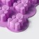 Baking uniform “Bear”, silicone, 27 × 24 cm, 7 cells, lilac color
