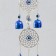 Wind music metal, plastic "Circles of flowers from the evil eye" 5 bells h = 30 cm
