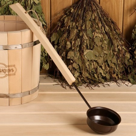 Bucket-graph 0.2 l, with a wooden handle-1