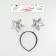 Carnival rim "stars", silver color