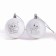 Christmas balls for coloring for the New Year “Snake with a gift”, D = 5.5 cm, New Year's set for creativity