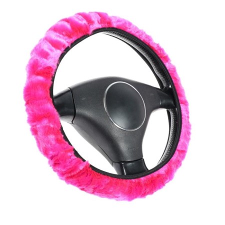 Torso steering wheel, fur, multi -size, pink