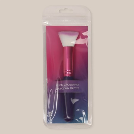 Make-up brush “Pencil”, beveled, 15 (+/- 1) cm, purple color-5