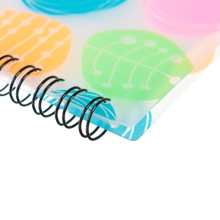 A4 folder on a spiral with 20 transparent Buttons liners, embossing - sand, thickness 550 μm-1