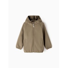 Ветровка демисезонная для девочек MINAKU из Softshell на флисе, непромокаемая, хинди, рост 104 см