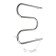 Electric heated towel rail, PE-02, M-shaped, 500x500 mm