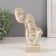 Souvenir Polystone Bust "Parents with the Baby" White in nettles 10x5x15.5 cm