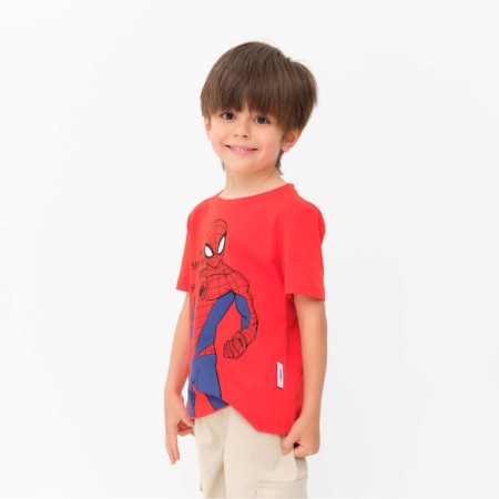 Marvel T-shirt "Spider Man Hero", height 98-104 (30), red-2