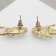 Earrings with pearls "exclus" melting, velvet, color gold