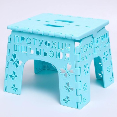 Children's stool-stand folding "alphabet", the color of Mix Blue/Blue-1