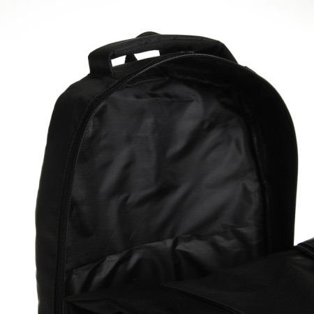 Young backpack from textiles on lightning, 4 pockets, black color-5