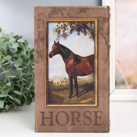 Safe Brush tree to the leatherette "horse" 21x13x5 cm-4