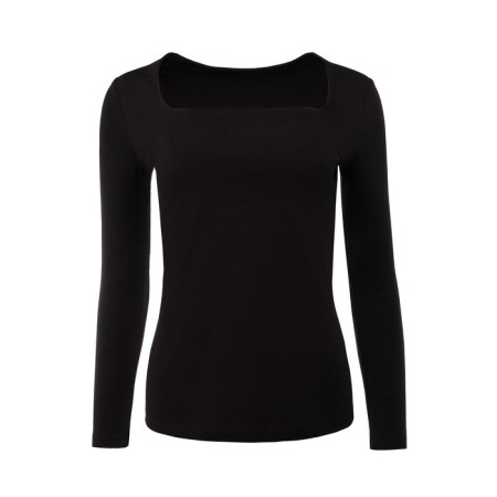 Women's longliva Minaku: Basic Line Black Color, Rr. 48-4