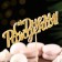 Topper, gold glitter, with a skewer, "Happy Birthday" 13x5.4 cm