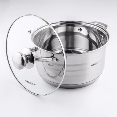 Elis pan, 5.5 l, d = 24 cm, glass cover, capsule bottom-1