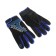 Motorcycle gloves, off-season, single-sized, black and blue