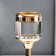 Summary metal per 1 candle "Transparency" Mix gold 26x12x12 cm