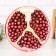Board cutting round kitchen "Pomegranate in the section", 25.5 cm
