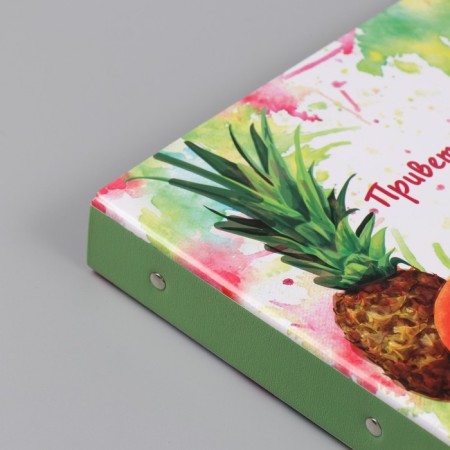 Photo album 25 sheets (stickers+rings) "Fruits. Hello, summer!" 19x27x3 cm-9