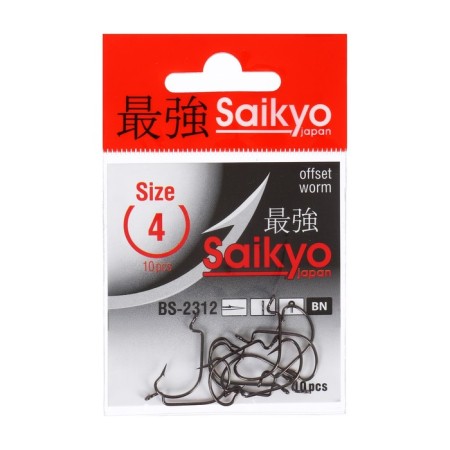 Hooks Saikyo BS-2312 BN No. 4, 10 pcs