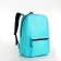 Youth backpack with lightning, external pocket, blue color