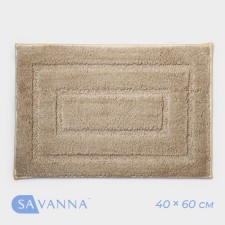 Коврик SAVANNA «Мягкость», 40×60 см, цвет бежевый