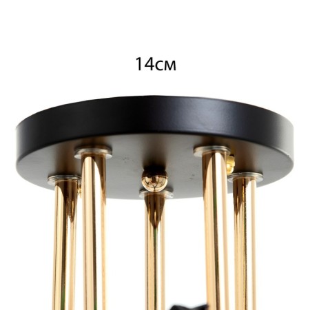 Adelela chandelier 5he27 40W black-gold 65x65x26 cm Bayerlux-4
