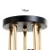 Adelela chandelier 5he27 40W black-gold 65x65x26 cm Bayerlux