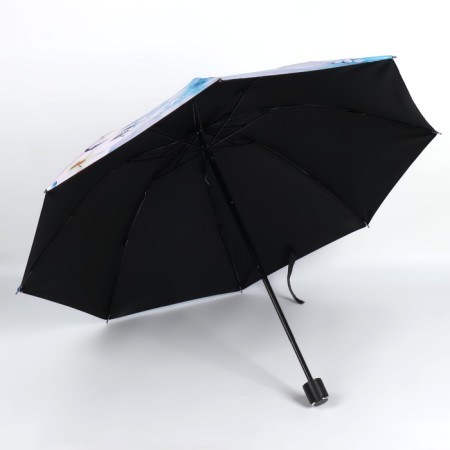 Mechanical umbrella “Aerial flowers”, eponge, 4 additions, 8 knitting needles, r = 48 cm, color mix-2