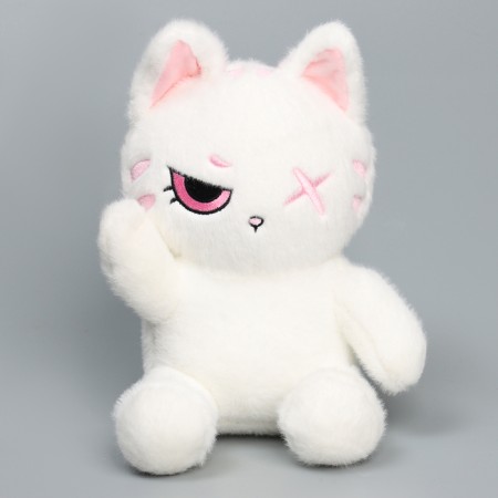 Soft toy "cat", 20 cm, white color