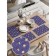 A set of napkins for setting the table "Cunning Moon and Month", rectangular, rounded edges, size 30x46 cm, 4 pcs