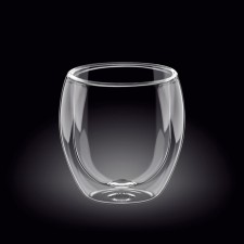 A glass with double walls Wilmax England, 500 ml