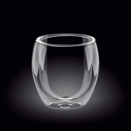 A glass with double walls Wilmax England, 500 ml