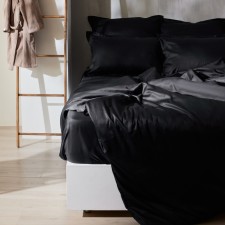 Slip on the elastic band SL Home Tencel 180*200+30 cm, col. black