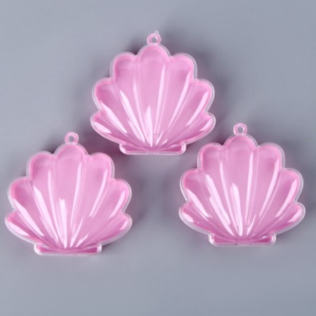 The basis for creativity and decoration "shell", set of 3 pcs., Size 1 pc. - 8.5 × 8.5 × 2.5 cm-3