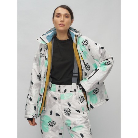 Ski suit female, size 44, gray color-7