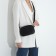 Cross-Bodi bag on zippers, external pocket, black color
