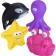 A set of bath toys "Marine animals", 4 pcs.