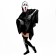 Carnival set for Halloween "Death", adult, black color