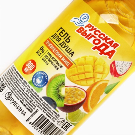 Shower gel Russian benefit, 300 ml, aroma tropical mix-2