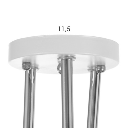 Ailin chandelier 3x60W E14 white, chrome 55x55x20cm-7
