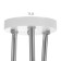 Ailin chandelier 3x60W E14 white, chrome 55x55x20cm